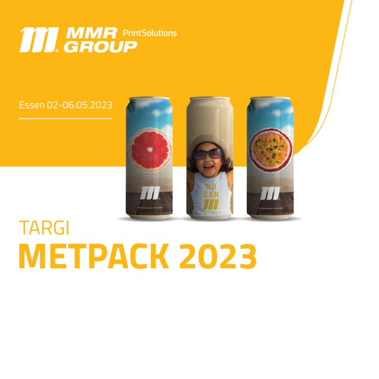 MMR Group PrintSolutions na międzynarodowych targach MetPack Essen, 2-6.05.2023, stoisko 1E08 w hali 1